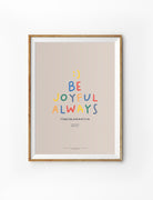 Be Joyful Always {Poster} - Posters by Moojigae Drawing, The Commandment Co , Singapore Christian gifts shop