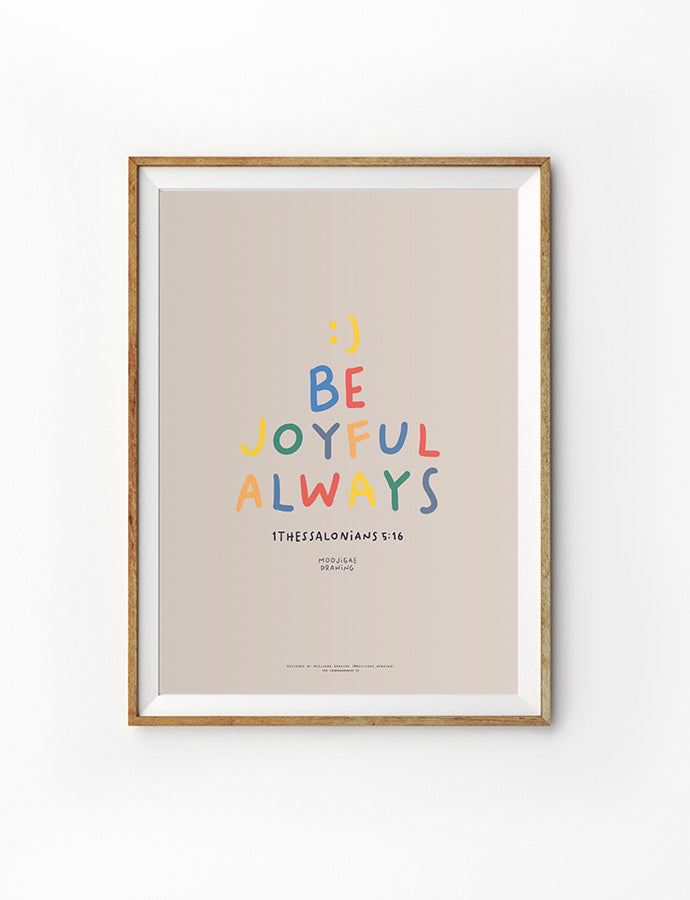 Be Joyful Always Poster The Commandment Co The Commandment Co