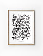 Be Strong and Courage {Poster} - Posters by Salt Stains Shop, The Commandment Co