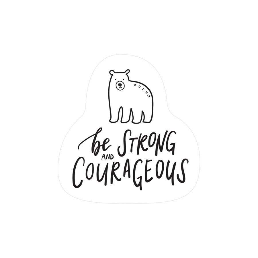 Be Strong and Courageous {Mirror Decal Sticker} - Decal by The Commandment Co, The Commandment Co , Singapore Christian gifts shop