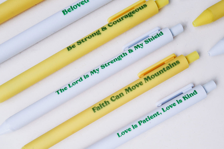 Scripture Pen {Ballpoint Pen} - Brass Pen by The Commandment, The Commandment Co , Singapore Christian gifts shop