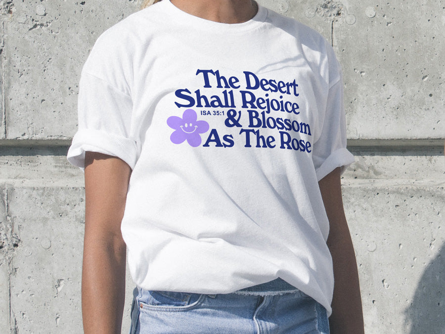 Rejoice and Blossom {T-shirt} - T-shirt by The Commandment, The Commandment Co , Singapore Christian gifts shop