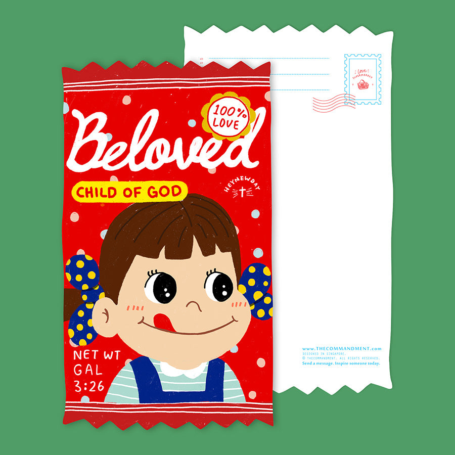 Beloved Milky Candy {LOVE SUPERMARKET Card} - Cards by The Commandment Co, The Commandment Co , Singapore Christian gifts shop