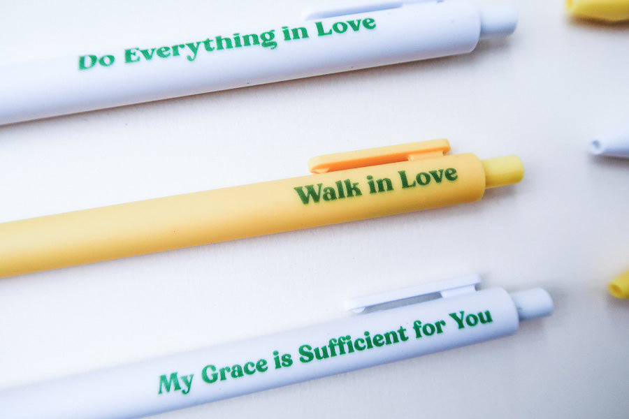 Scripture Pen {Ballpoint Pen} - Brass Pen by The Commandment, The Commandment Co , Singapore Christian gifts shop