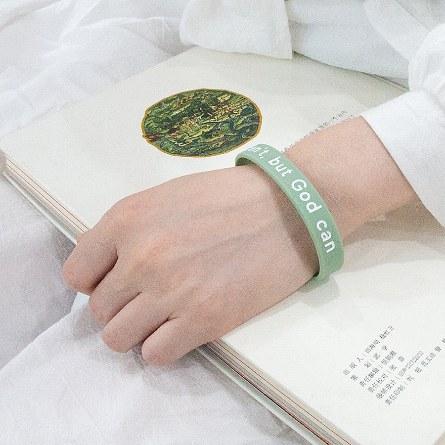 I Can't But God Can {Rubber Wristband} - verse band by The Commandment Co, The Commandment Co , Singapore Christian gifts shop