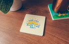 Dear Lord Bless This Day wooden Christian coaster product view.
