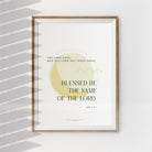 Blessed Be The Name of The Lord {Poster} - Posters by Designed With Delight, The Commandment Co