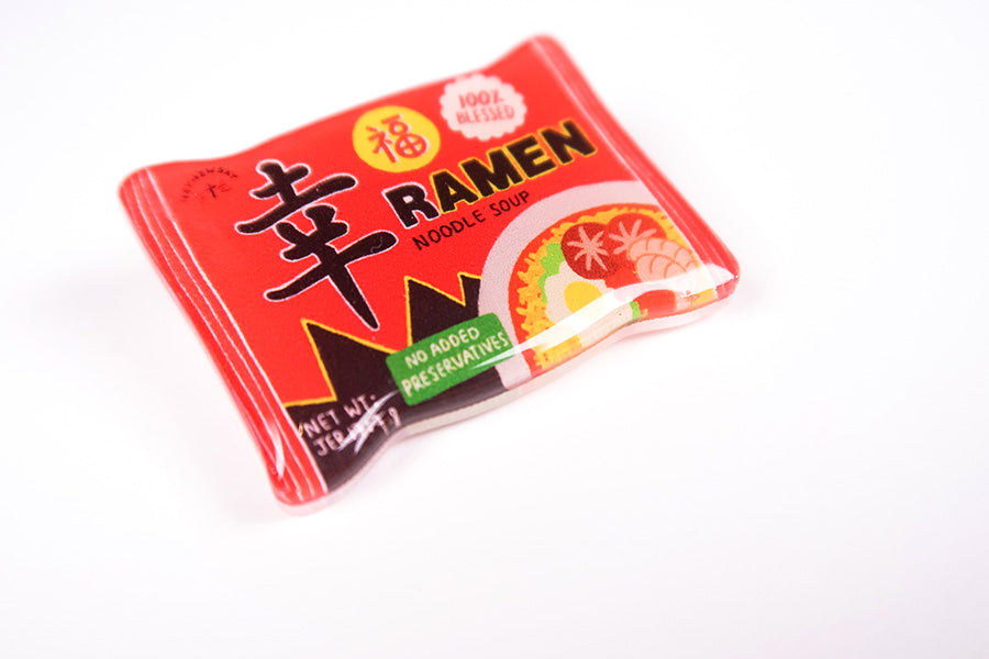 Xin Blessed Ramen {LOVE SUPERMARKET Pins} - Accessories by Hey New Day, The Commandment Co , Singapore Christian gifts shop
