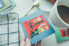 Blessed Ramen Love Supermarket Christian coaster product view.