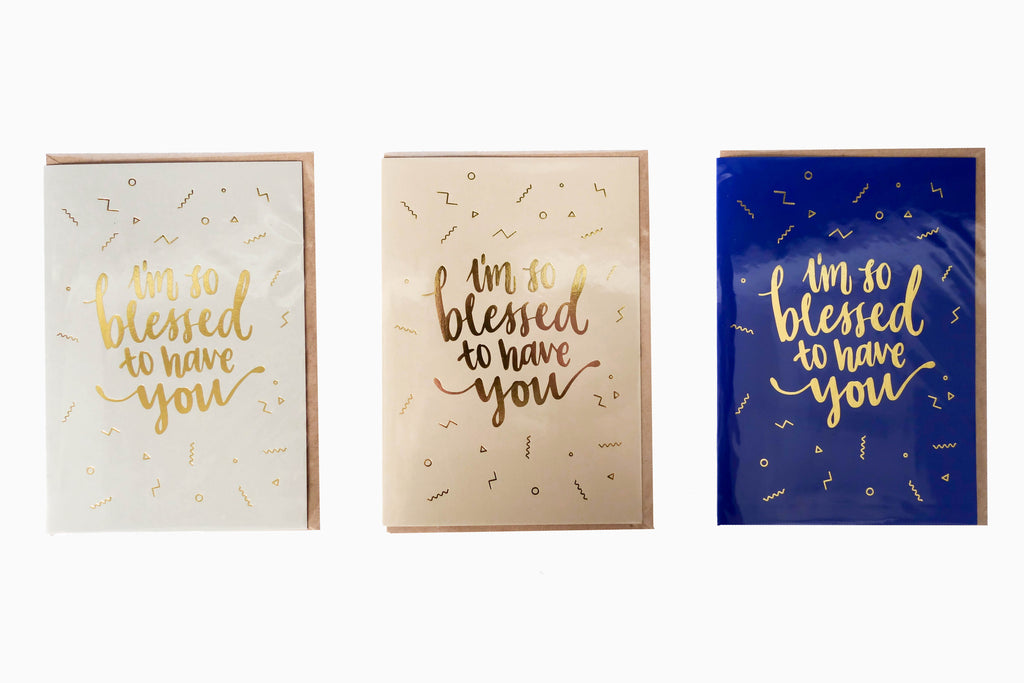 I'm so blessed to have you {Greeting Card} - Cards by The Commandment, The Commandment Co , Singapore Christian gifts shop