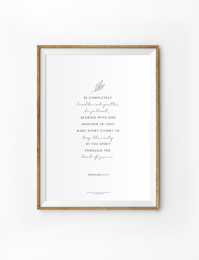 Bond of Peace {Poster} - Posters by Little Moses Print, The Commandment Co
