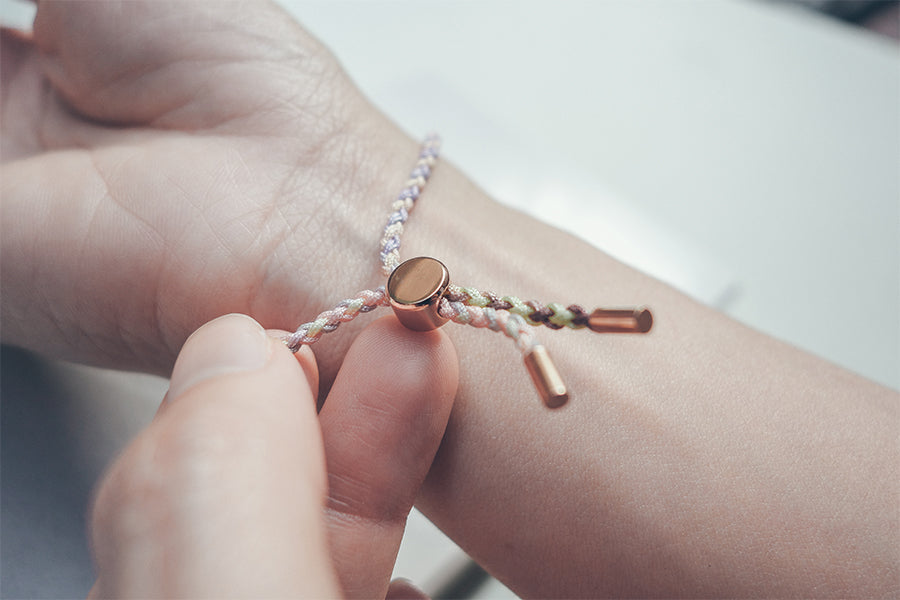 Braided Band Bracelet in Unicorn band colour