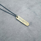 Brass Bar Necklace - Accessories by The Commandment Co, The Commandment Co , Singapore Christian gifts shop