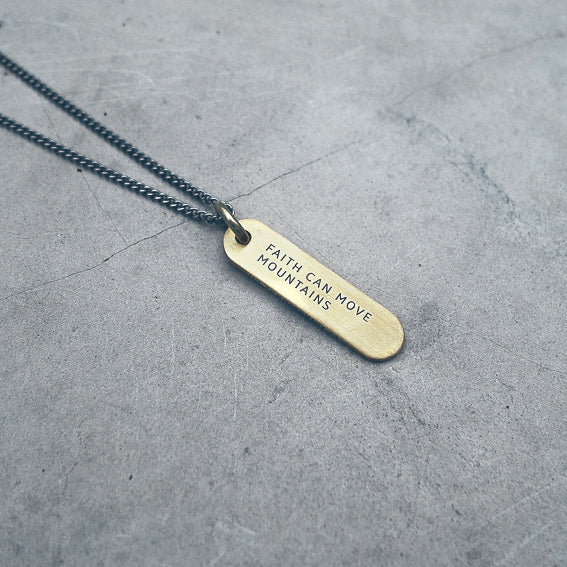 Brass Bar Necklace - Accessories by The Commandment Co, The Commandment Co , Singapore Christian gifts shop