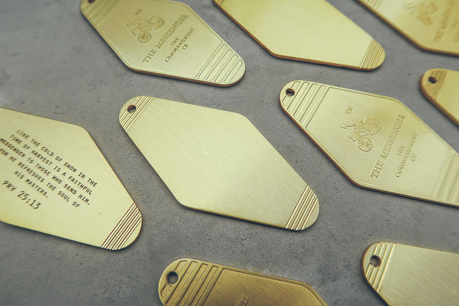 Hotel Brass Keychain - Keychain by The Messenger by TCCO, The Commandment Co , Singapore Christian gifts shop
