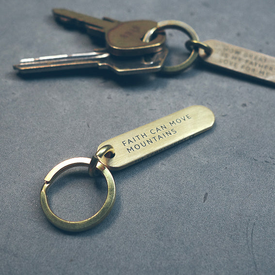 Classic Bar Brass Keychain - Keychain by The Commandment, The Commandment Co , Singapore Christian gifts shop