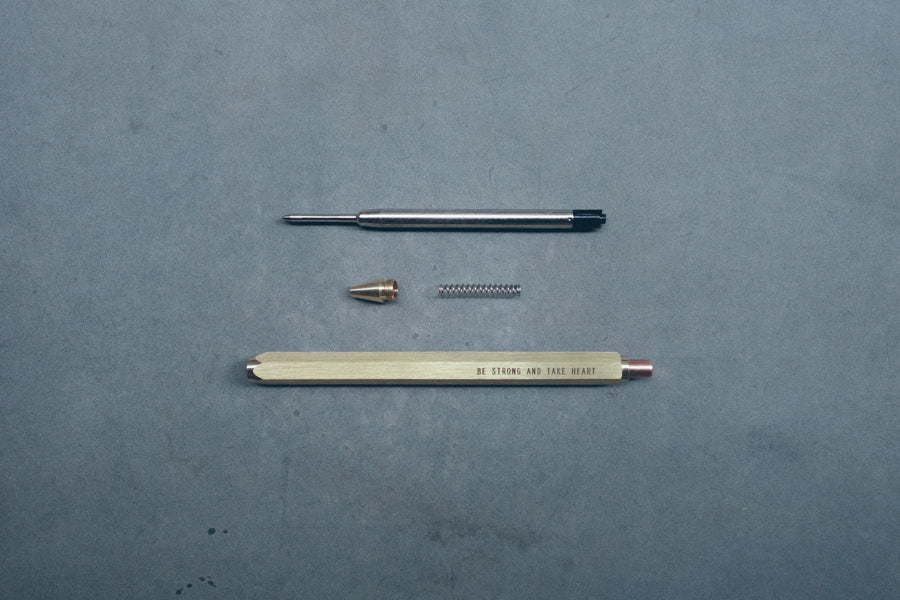 Ballpoint Pen - Hex Classic {Personalised Brass Pen} - Brass Pen by The Commandment, The Commandment Co , Singapore Christian gifts shop