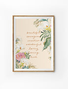 Beautiful Courage Creative Wonderful Loving Daring Kind {Poster} - Posters by Love The Ark, The Commandment Co