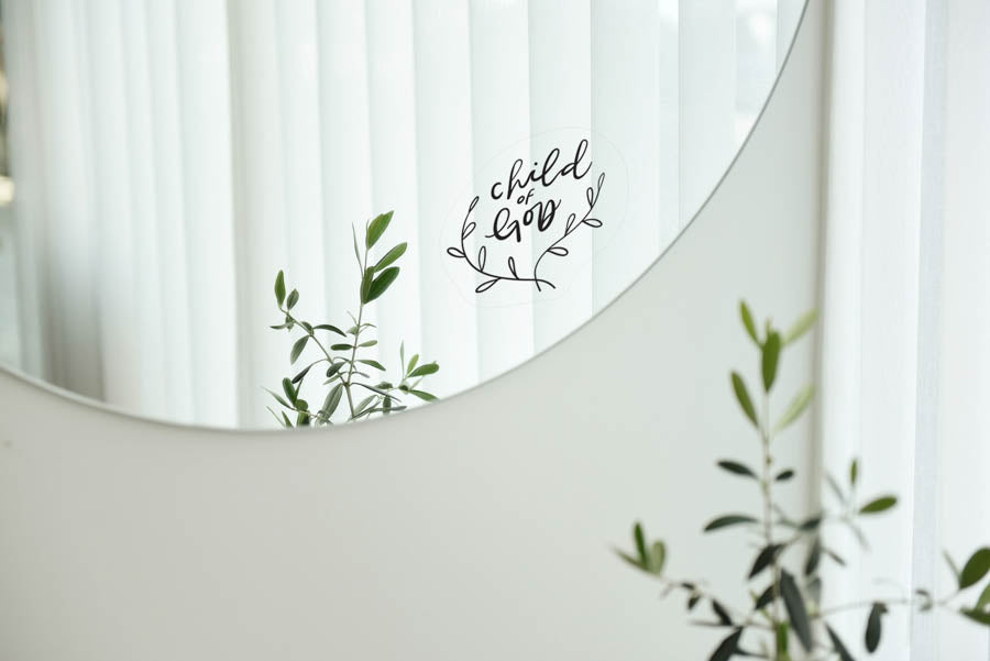 Child of God {Mirror Decal Stickers} - Decal by The Commandment Co, The Commandment Co , Singapore Christian gifts shop