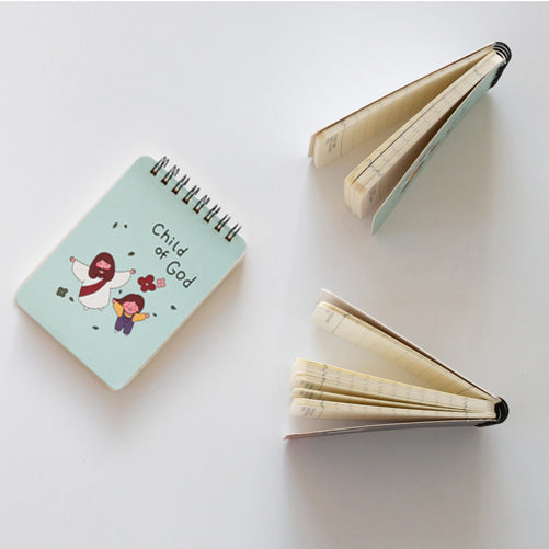 Child of God Flower design Christian notepad cover.