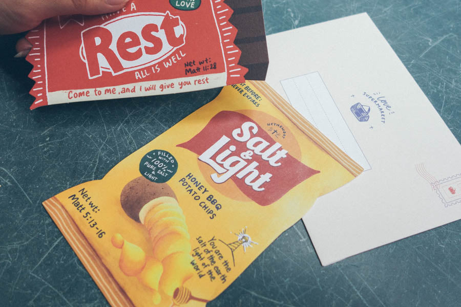 Salt & Light Chips {LOVE SUPERMARKET Card} - Cards by The Commandment Co, The Commandment Co , Singapore Christian gifts shop