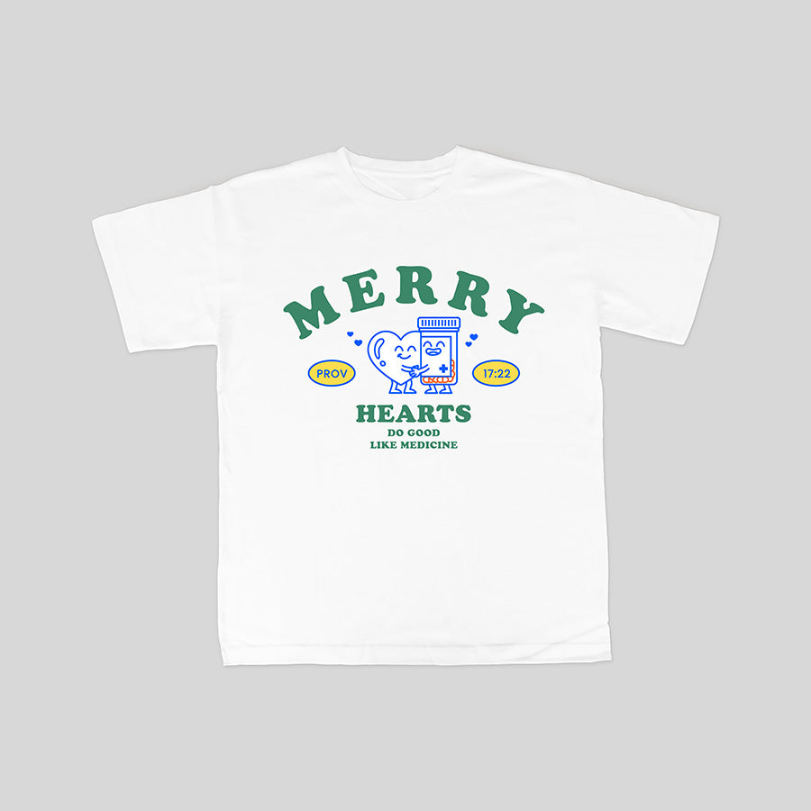 Merry Hearts {T-shirt} - T-shirt by The Commandment, The Commandment Co , Singapore Christian gifts shop