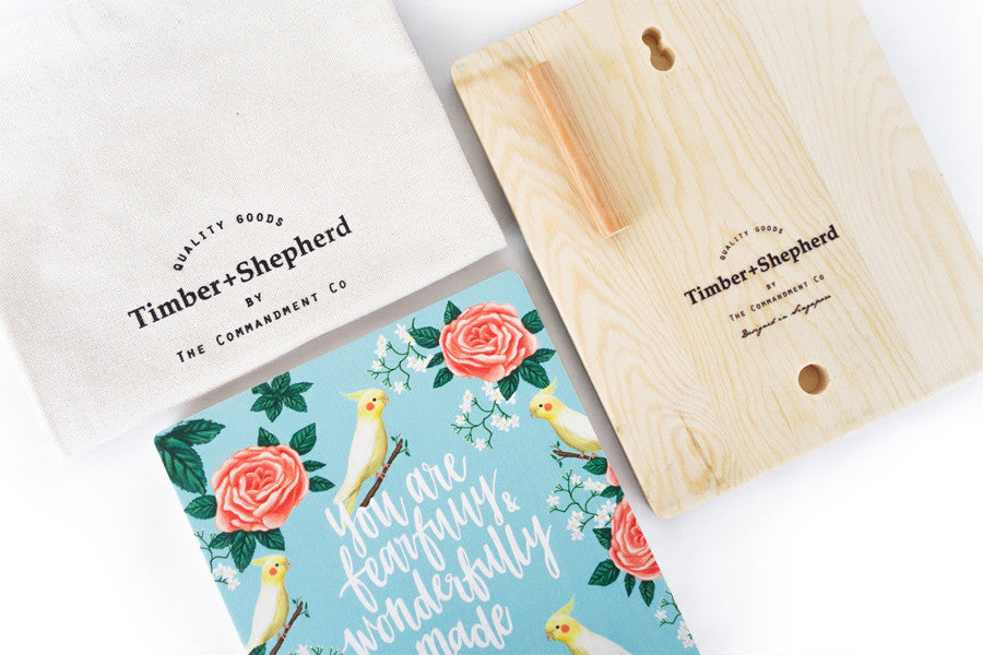 Overflowing Blessing {Wood Board} - Wood Board by Timber+Shepherd, The Commandment Co