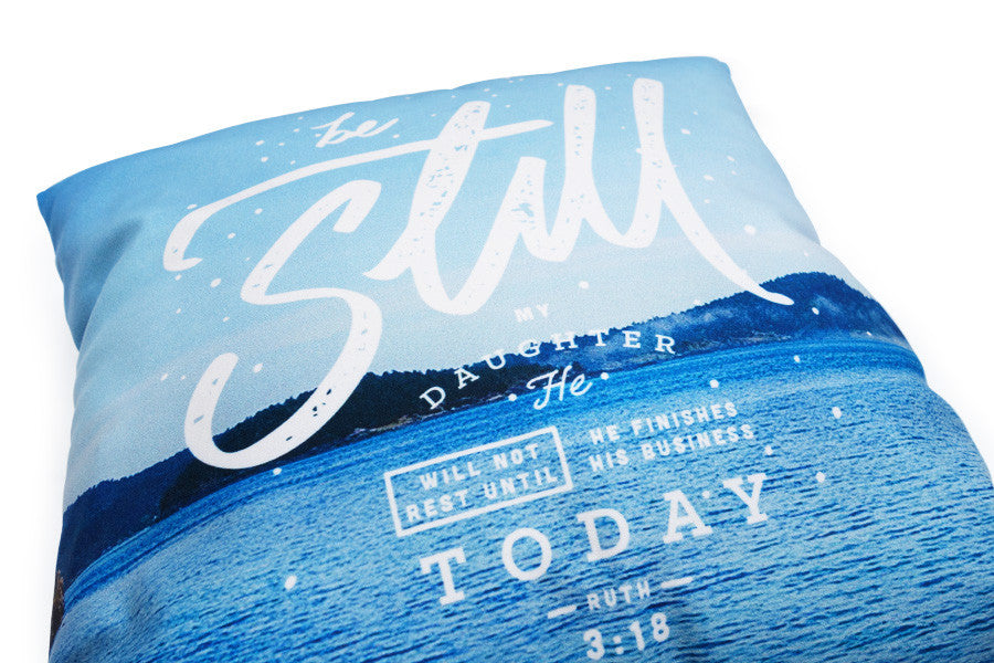 Be Still My Daughter {Cushion Cover} - Cushion Covers by The Commandment Co, The Commandment Co , Singapore Christian gifts shop