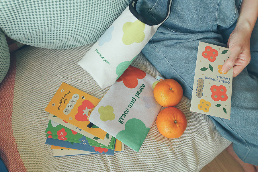 Grace and Peace {Pouch} (without keychain) - Pouch by The Commandment Co, The Commandment Co , Singapore Christian gifts shop