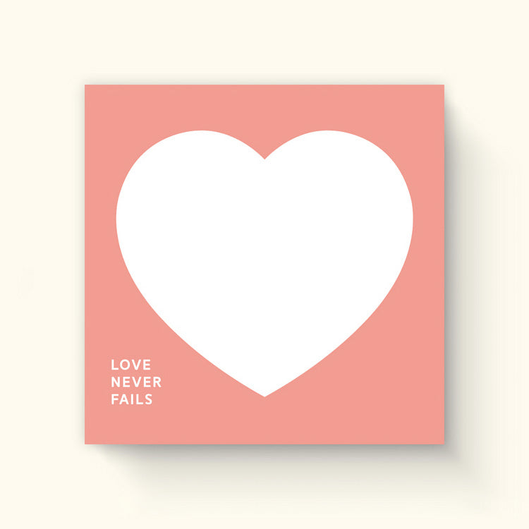 Love Never Fails {Sticky Notes} - Notebooks by The Commandment, The Commandment Co , Singapore Christian gifts shop
