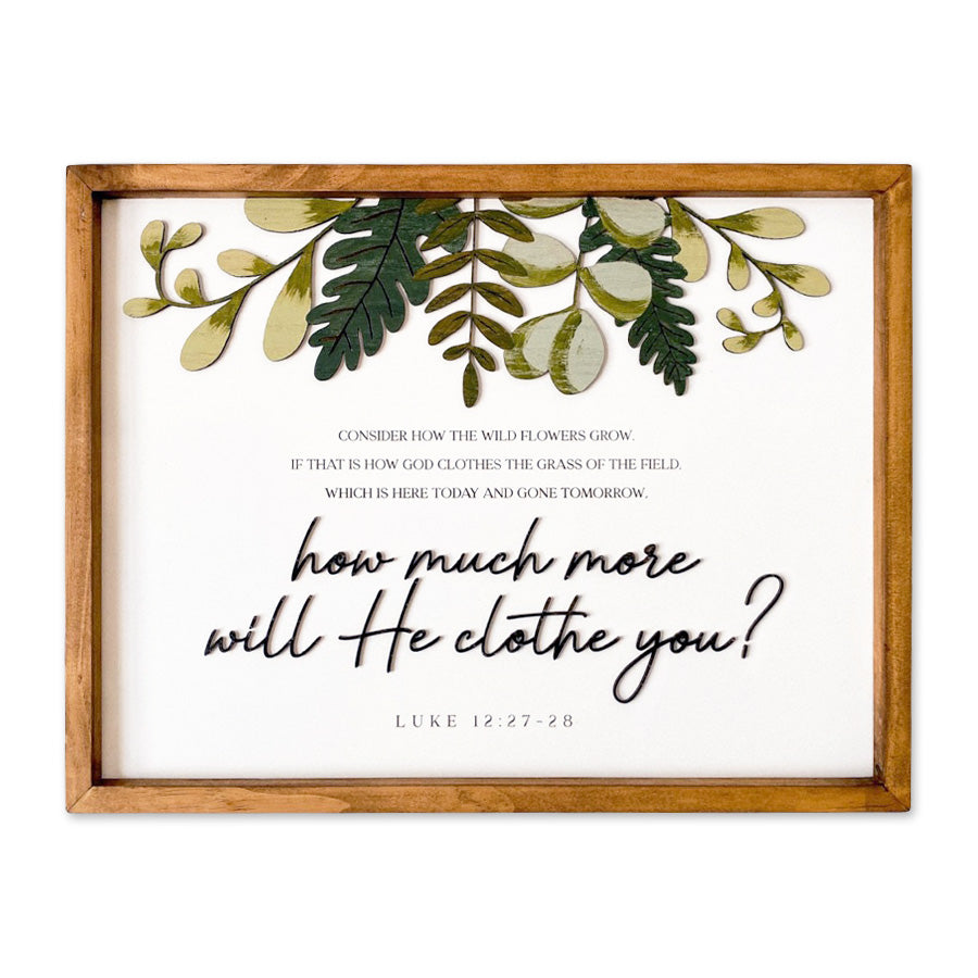 How Much More Will He Clothe You? {Wood Craft}