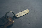 Brass keyring with Father's Day engraving example
