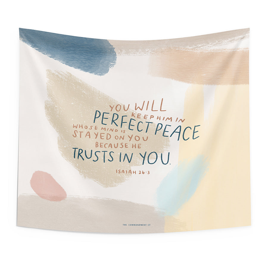 He Trusts In You {Wall Tapestry} - Wall Tapestry by The Commandment Co, The Commandment Co , Singapore Christian gifts shop