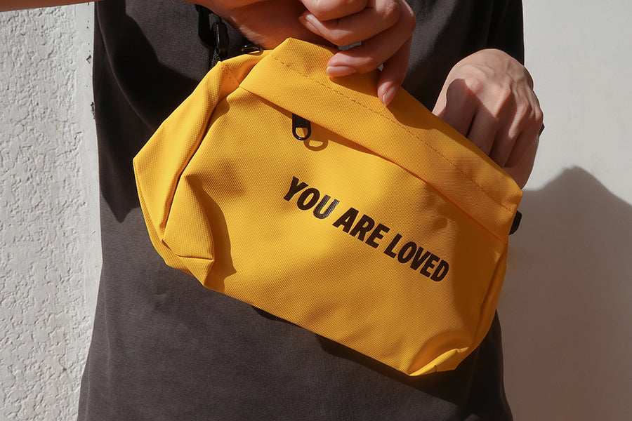 You Are Loved {Sling Bag} - tote bag by The Messenger by TCCO, The Commandment Co , Singapore Christian gifts shop