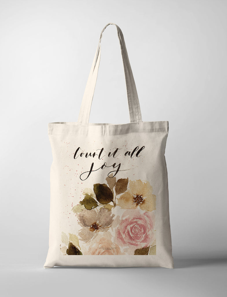 Count It All Joy {Tote Bag} - tote bag by QLetters, The Commandment Co , Singapore Christian gifts shop