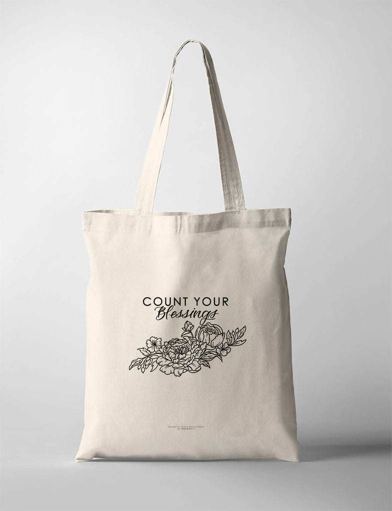 Count Your Blessings {Tote Bag} - tote bag by Jessoligraphy, The Commandment Co , Singapore Christian gifts shop