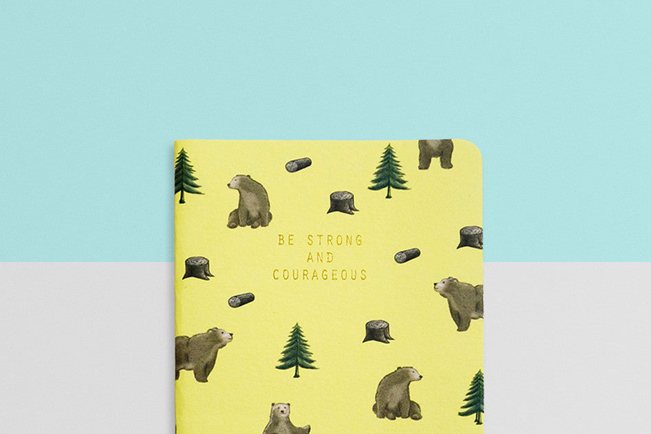courage heynewday be strong and courageous pocket notebook