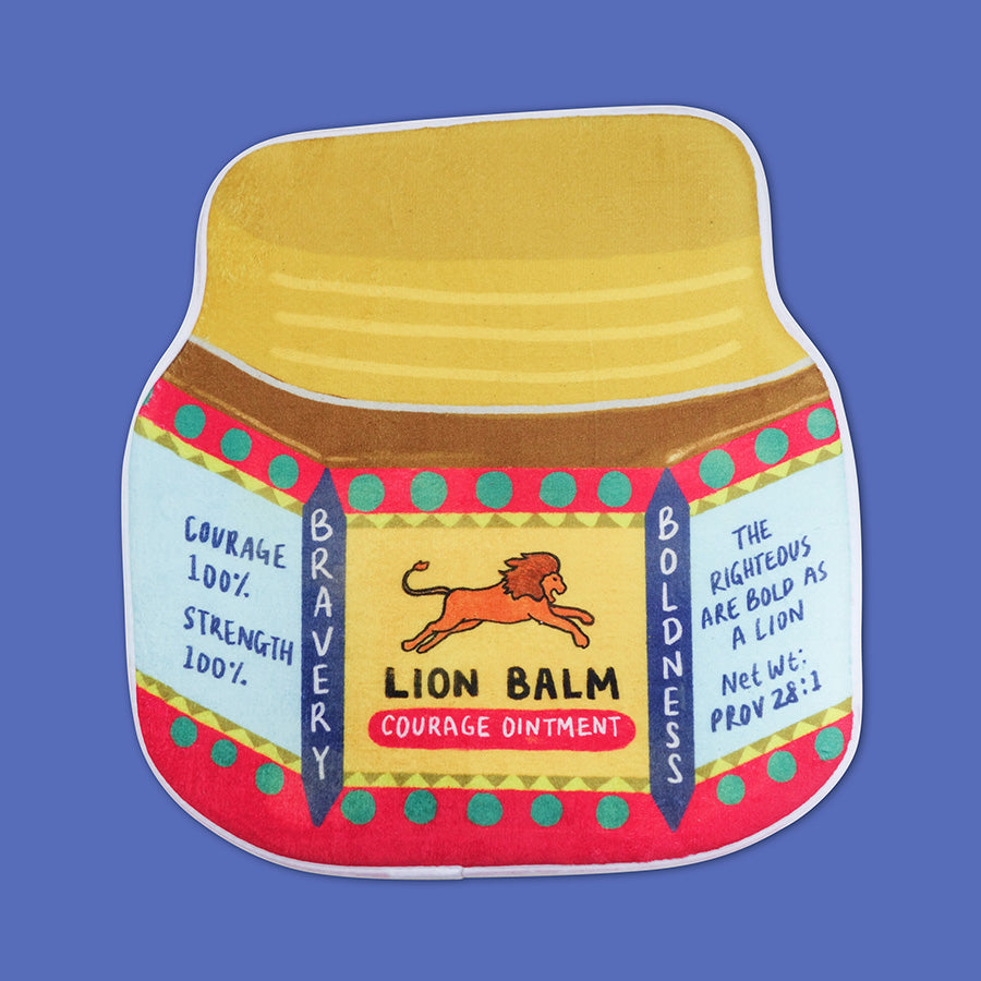 Lion Balm Courage {Door Mat} - door mat by The Commandment Co , The Commandment Co , Singapore Christian gifts shop