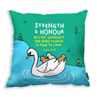 Strength & Honour - A Mother comforts {Cushion Cover} - Cushion Covers by The Commandment Co, The Commandment Co , Singapore Christian gifts shop