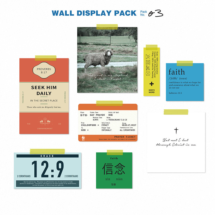 Wall Display Pack - Cards by The Commandment Co, The Commandment Co , Christian Gifts Store Singapore