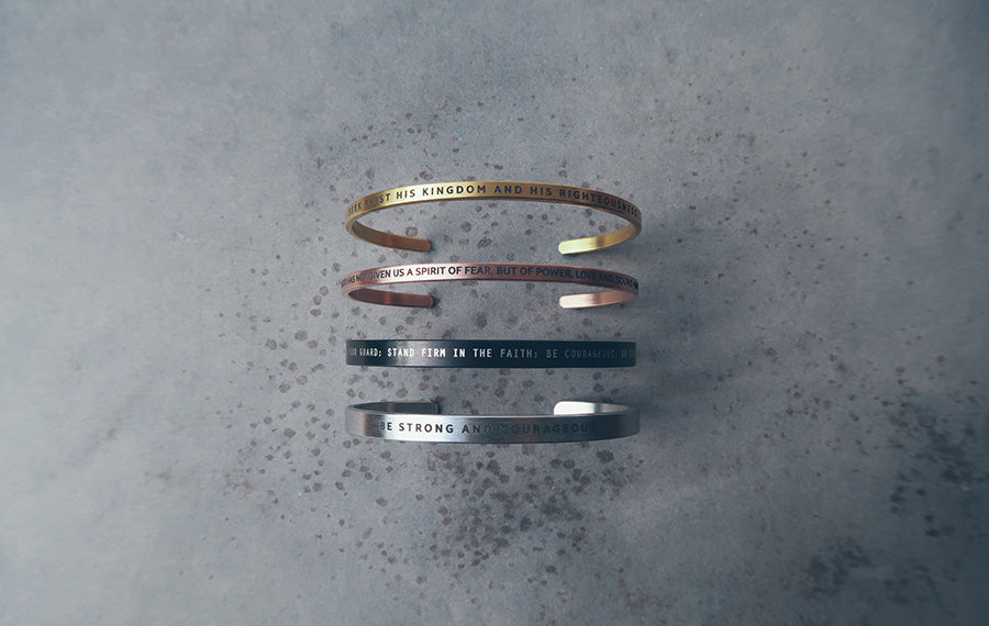 Personalised {Verse Band} - verse band by J&Co Foundry, The Commandment Co , Singapore Christian gifts shop