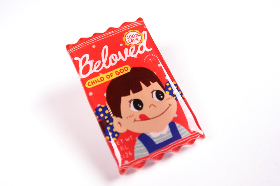 Beloved Milky Candy {LOVE SUPERMARKET Pins} - Accessories by Hey New Day, The Commandment Co