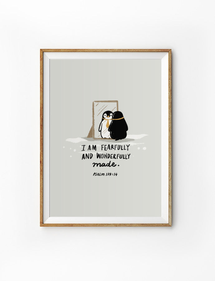 cute bible art printed on poster as wall display by YMI x The Commandment Co SG christianity gift store