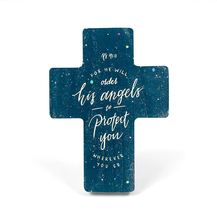 Angels Protect {Table Cross} - Cross by The Commandment Co, The Commandment Co , Singapore Christian gifts shop