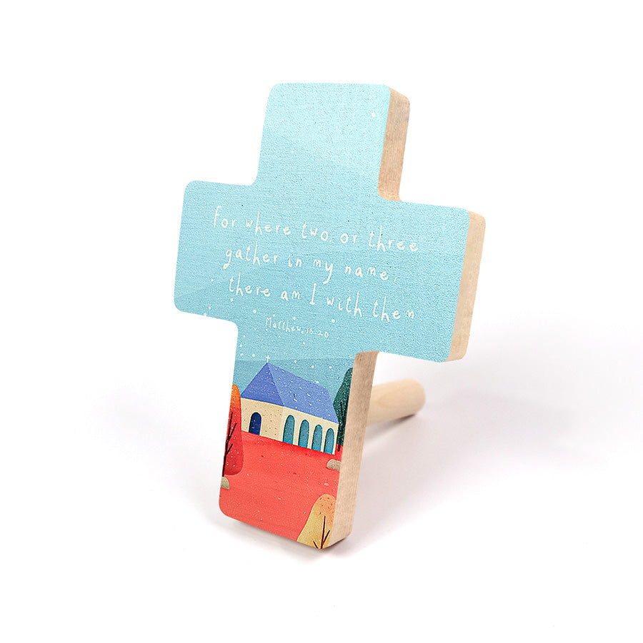 There Am I With Them {Table Cross} - Cross by The Commandment Co, The Commandment Co , Singapore Christian gifts shop