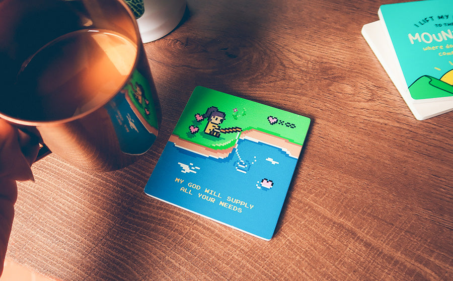 Supply All Your Needs | Fishing{Coasters} - coasters by The Commandment Co, The Commandment Co , Singapore Christian gifts shop