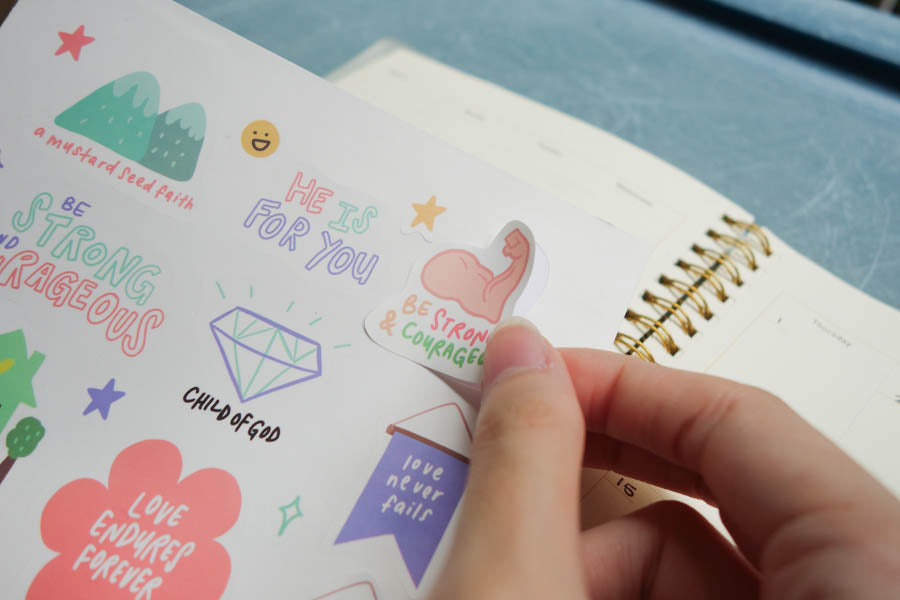 Rejoice | Journaling Sticker Sheet - Stickers by The Commandment Co, The Commandment Co , Singapore Christian gifts shop