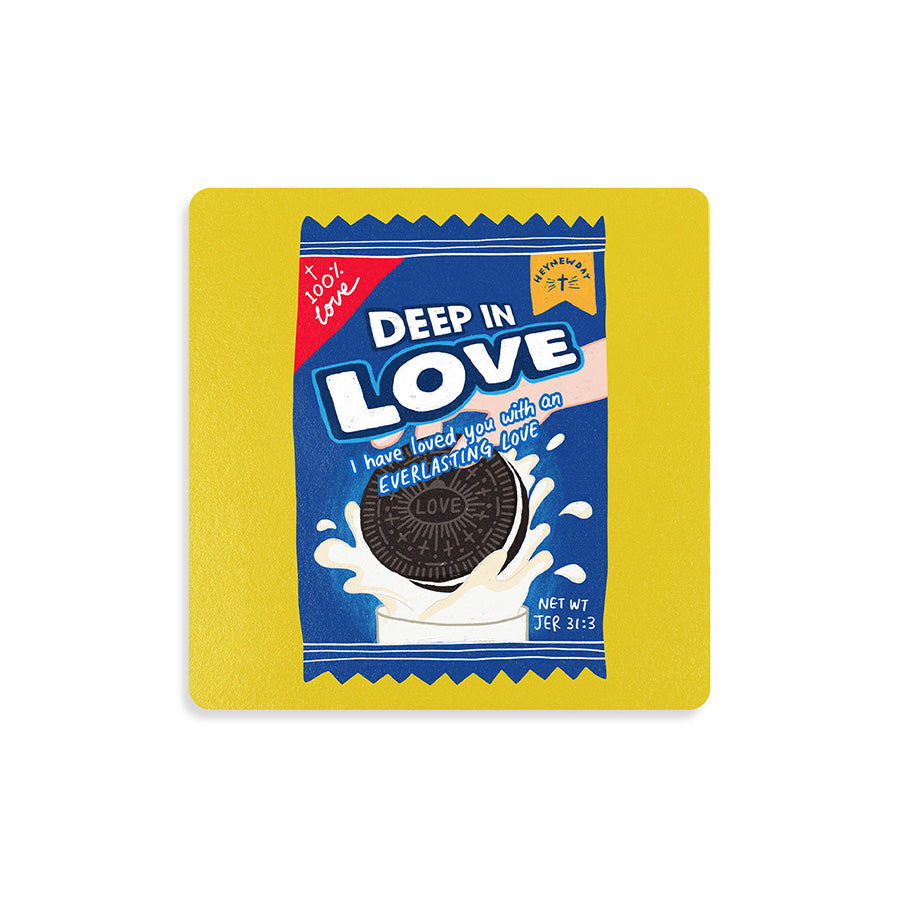 Deep In Love Cookie | Coasters {LOVE SUPERMARKET} - coasters by The Commandment Co, The Commandment Co , Singapore Christian gifts shop