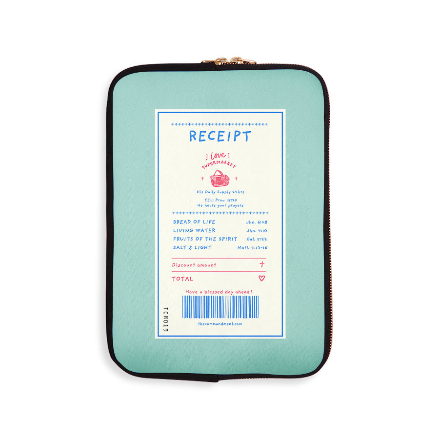 Deep In Love Biscuit | Laptop Sleeve {LOVE SUPERMARKET} - Laptop Sleeve by The Commandment Co, The Commandment Co , Singapore Christian gifts shop