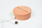 Wooden base for the Christian LED night light